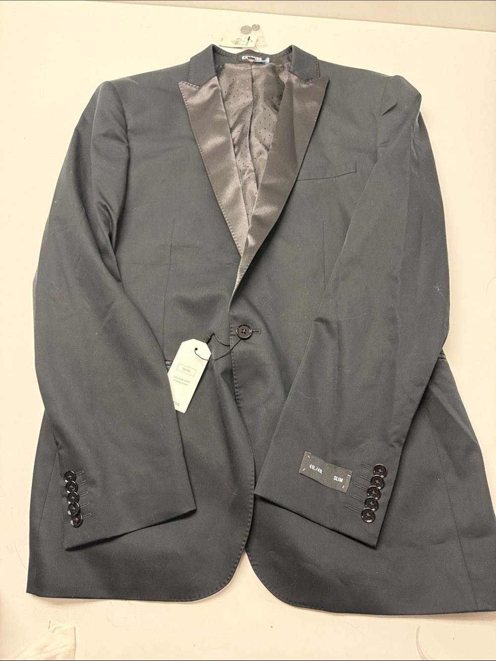 Express Men's Black Single-Button Blazer - Classic Formal Jacket
